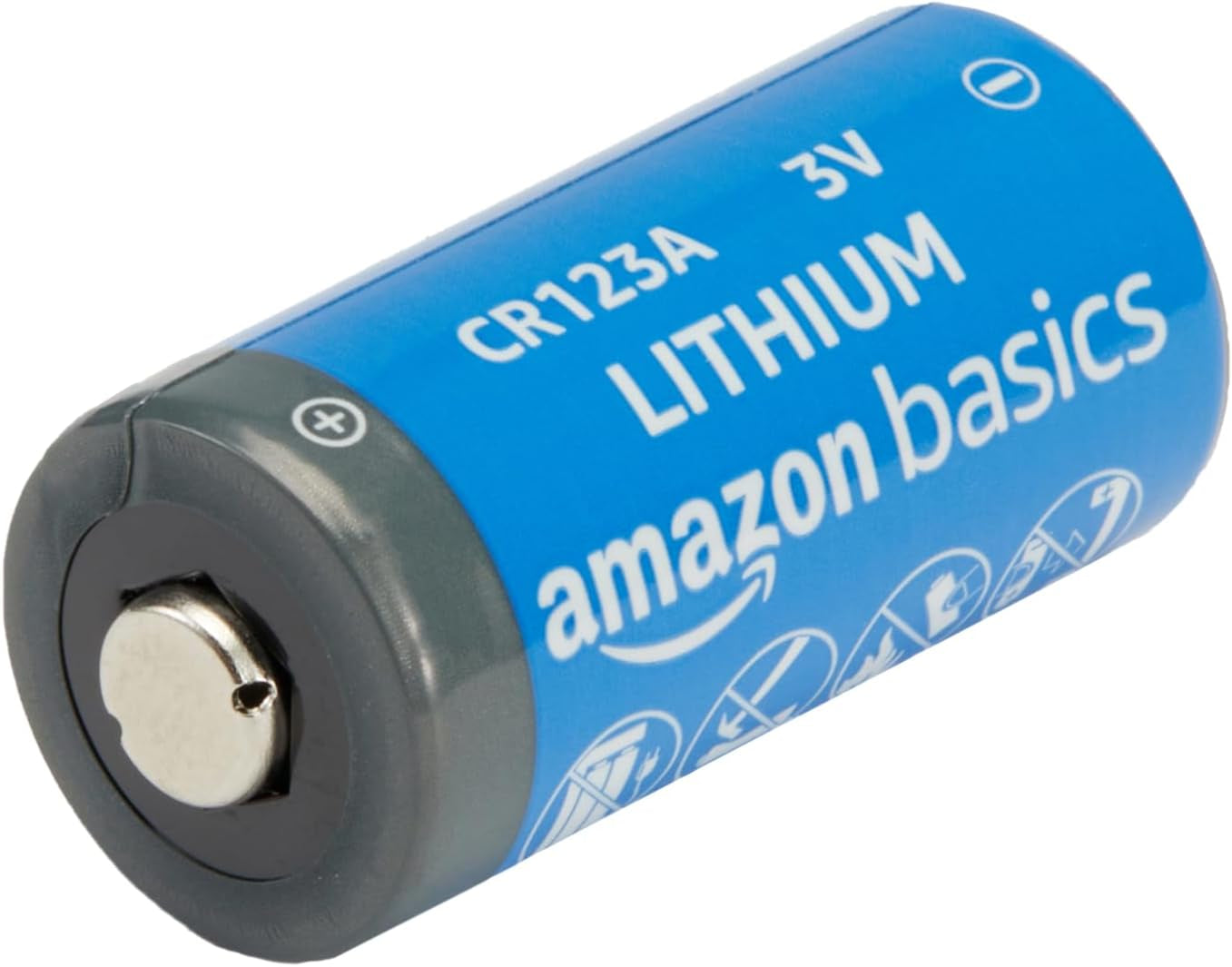 6-Pack CR123A Lithium Batteries, 3 Volt, 10-Year Shelf Life